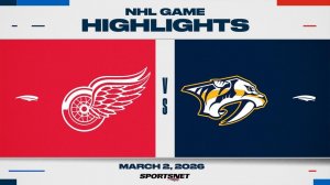 03.03.2026 | ОБЗОР МАТЧА | Нэшвилл Предаторз - Детройт Ред Уингз | Highlights
