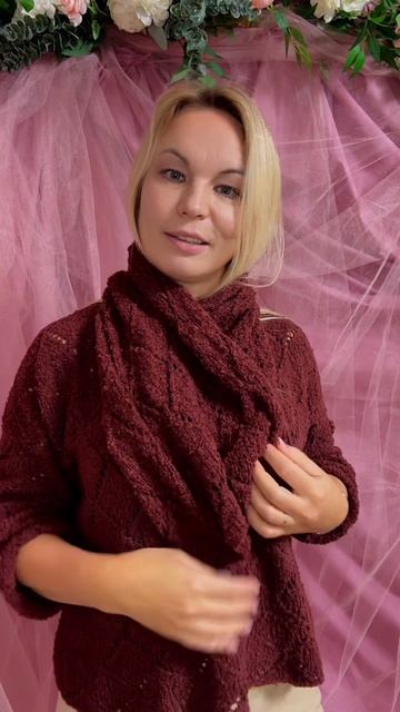 Обзор шарфика ромбами