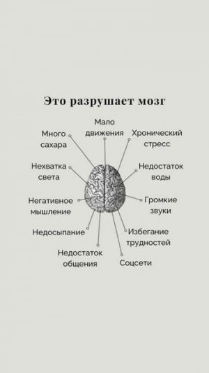 Это разрушает  мозг