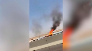 Падение истребителя ВВС США над Кувейтом попало на видео.