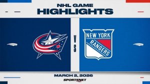 Обзор матча НХЛ | Рейнджерс - Коламбус (03.03.2026)