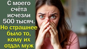 С моего счёта исчезли 500 тысяч. но страшнее было то, кому их отдал мой муж