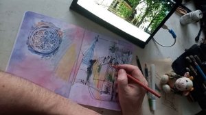 "кАроФФка в Париже" Секретные линеры Рисую и говорю Google Urban Sketching and learning In real time