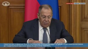 🔴 #ПрямойЭфир: Совместная пресс-конференция С.В.Лаврова и Э.Юсофа по итогам переговоров