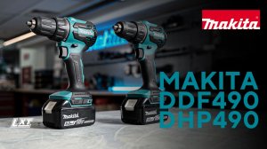 Makita DDF490 / DHP490 Аккумуляторная дрель-шуруповерт / ударная дрель-шуруповерт