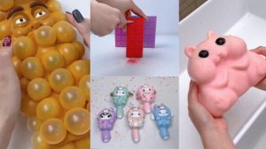 РАССЛАБЛЯЮЩИЙ АСМР С АНТИСТРЕСС ИГРУШКАМИ ДАВИМ СЛАЙМОВЫЕ И ЛИПКИЕ ИГРУШКИ