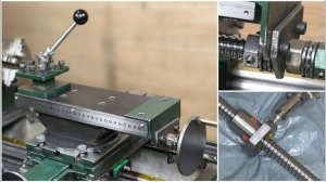 Установка ШВП на малую продольную подачу самодельного токарного станка