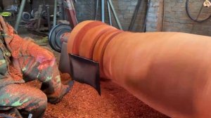 Техника и оборудование, токарный станок, обработка красного дерева