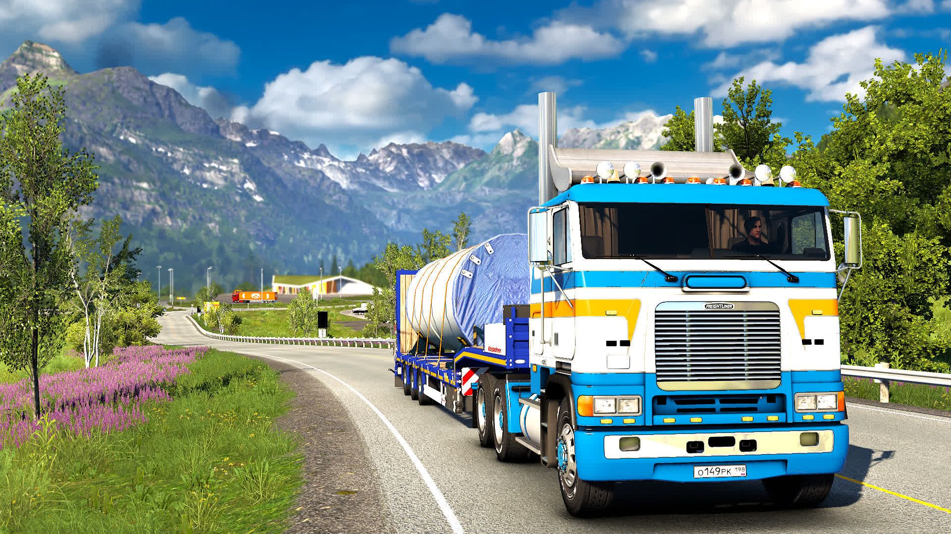 571 / ЕTS2 1.57 / Freightliner FLB / Дальнобой по Норвегии.