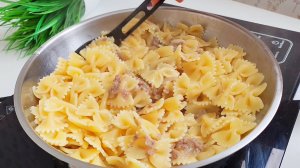 Макароны по флотски с отварной говядиной и жареным лучком🧅
