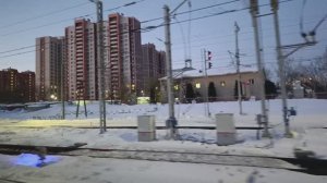Морозные Зеленоград и Химки: виды из вагона "Красной Стрелы"