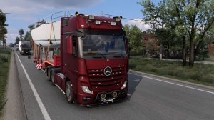 ETS2 | Mercedes New Actros 3363 | Путешествие из Латвии в Польшу | Trip from Latvia to Poland
