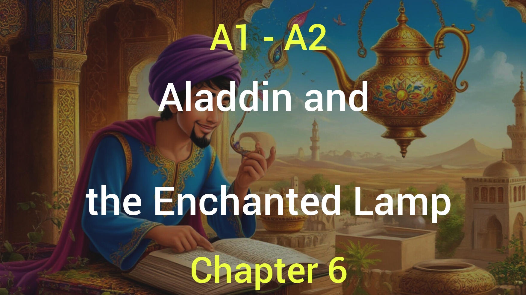 Chapter 6. Aladdin and the Enchanted Lamp. Audiobook, retold by Judith Dean. A1-A2.