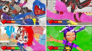 Poppy Playtime, глава 5 - Все СМЕРТИ в ярком режиме с индикаторами здоровья