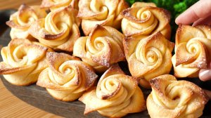 Лучшее печенье из творога  к чаю! Быстро, просто и очень вкусно!