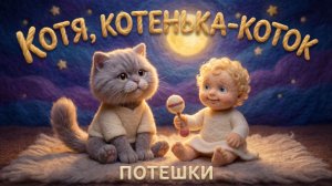 КОТЯ, КОТЕНЬКА-КОТОК — Колыбельные потешки для самых маленьких 🐱 🌙 ✨