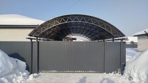 Навес Арочный. Навесы в Екатеринбурге. Навесы для дачи в Екатеринбурге.