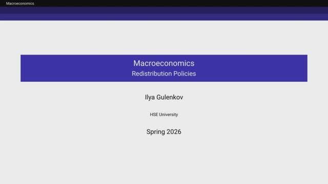 3.4. Redistribution Policies