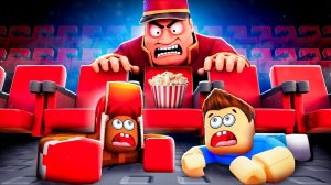 МЫ ЗАСТРЯЛИ В КИНОТЕАТРЕ С ОХРАННИКОМ! 😨 ROBLOX