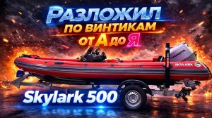 ТЕСНО? 2 КОНСОЛИ на  SKYLARK 500. РИБ под современную рыбалку с PANOPTIX. GARMIN. Скайларк. HONDA 60