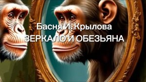 Басня И. Крылова - Зеркало и Обезьяна. Мультфильм для детей
