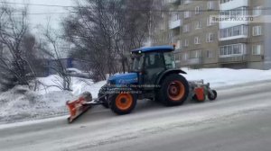В Златоусте очистка дорог от снега ведётся в круглосуточном режиме