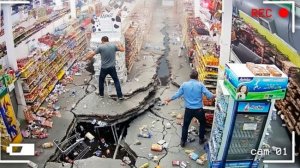 50 самых невероятных землятресений снятых на камеру.