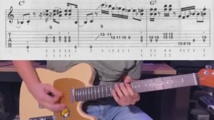 Turn Me Loose Blues in Cm(guitar solo,tab,backing track)