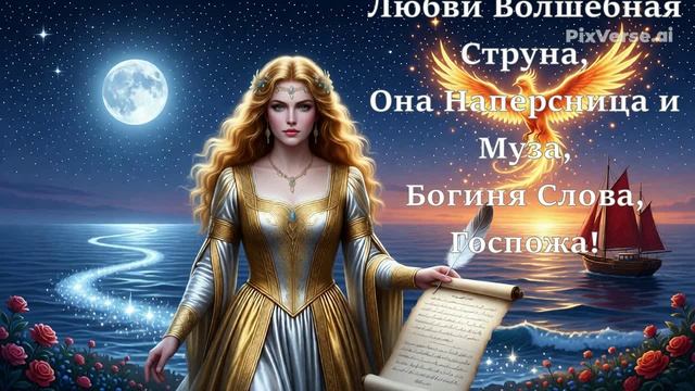 Богиня Слова Госпожа! Поэзия Веры и Музыка Солнечного Маэстро Вадима! Cover! CUNO AI!