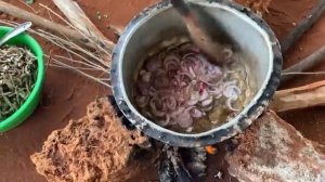 Деревенская жизнь в Африке.