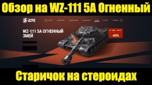 Обзор на WZ-111 5A Огненный змей - Сейчас он находится на пике своих возможностей #tanksblitz