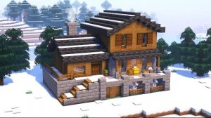 Урок по созданию зимнего дома в Майнкрафт | Просто и быстро