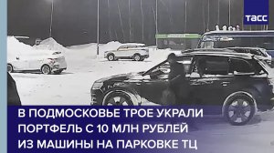 В Подмосковье трое украли портфель с 10 млн рублей из машины на парковке ТЦ