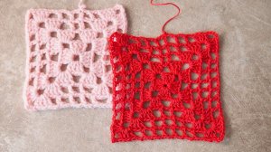 Квадрат крючком для начинающих. Как вязать пошагово. Мотивы крючком. Square Crochet Motifs Урок 143