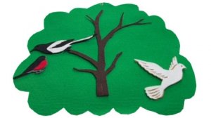 Игра-пособие для детей 3+ "Лесные птицы"