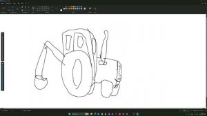 Рисуем синий трактор на компьютере