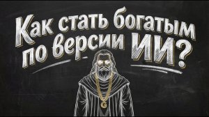 Как стать богатым по версии ИИ. #заработок #крипта #саморазвитие #психологияденег #нейросети