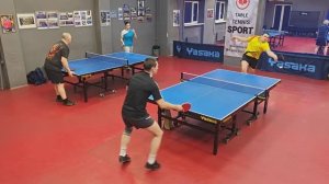 I ф. Бадаев А. (686) - Закзун В. (677) 24.02 настольный теннис Малиновый 400+ турнир СПб