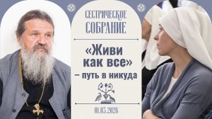 Современный мир: ненависть, гордыня и иллюзия свободы. Сестрическое собрание с о. Андреем Лемешонком