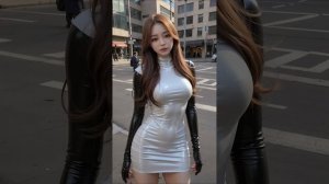 [4K] AI LOOKBOOK  latex dress  KOREAN GIRL  룩북  라텍스  - 1080