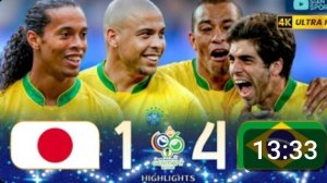 РОНАЛДО, РОНАЛДИНЬО И ЖУНИНЬО УСТРОИЛИ ШОУ В ЛУЧШЕМ МАТЧЕ БРАЗИЛИИ НА ЧЕМПИОНАТЕ МИРА 2006 ГОДА