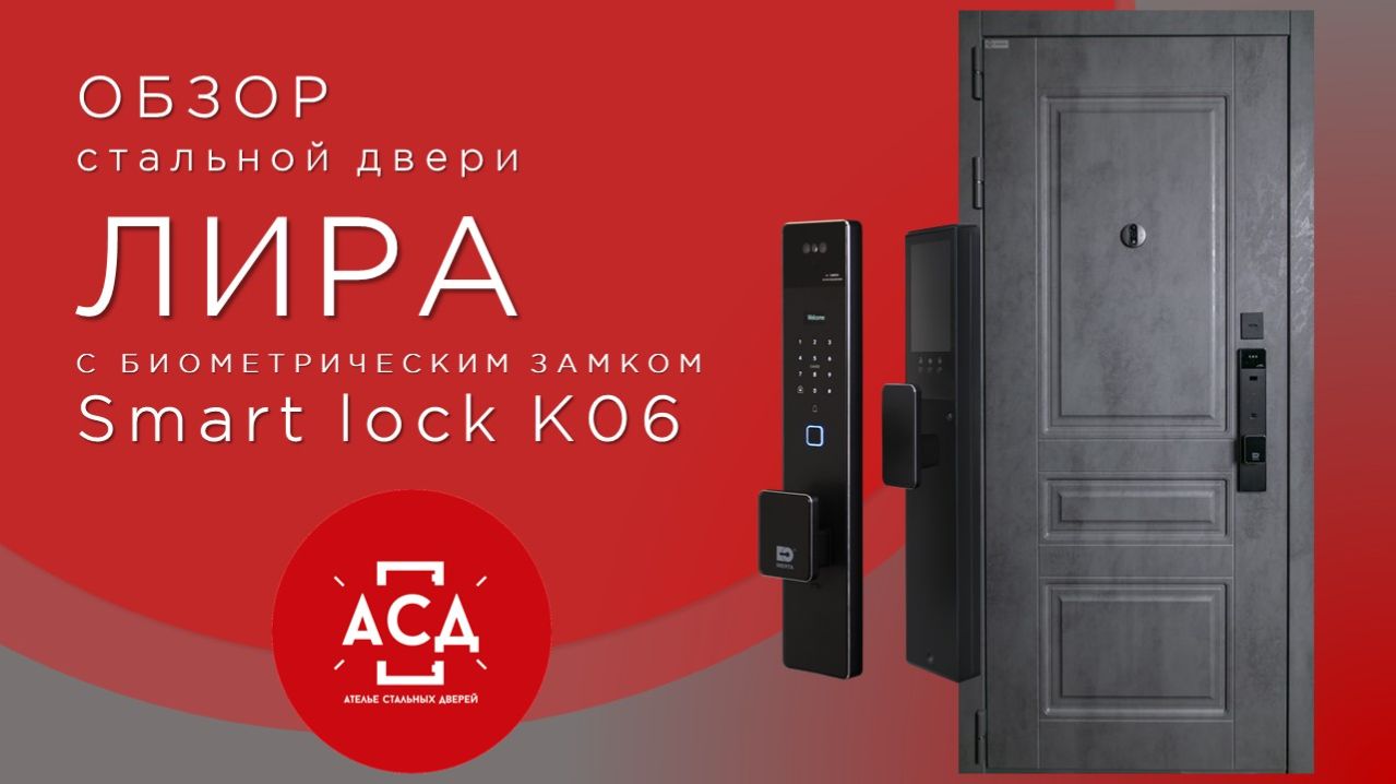 Лира с биометрическим замком Smart lock k06
