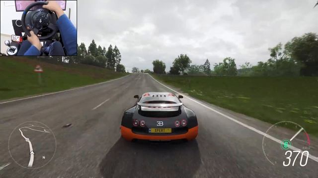 Bugatti Veyron SS: 1400+ сил 🔥 Заезд в FH4 на Thrustmaster T300RS 🏁