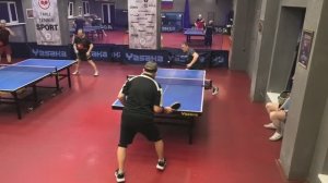 отбор Какаяк М. (540) - Иванов В. (450) 03.03 настольный теннис Малиновый 400+ турнир СПб