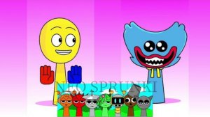 СПРУНКИ ОС: ИГРОК И ХАГГИ ВАГГИ The Player and Huggy Wuggy (Poppy Playtime) РЕАКЦИЯ