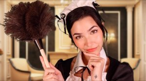 ASMR New French Maid Cleans You!
