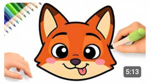 Как легко нарисовать Ника Уайлда шаг за шагом 🦊 Зверополис 2