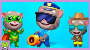 Говорящий Том в Играх Бегалках.Погоня Супергероев и Гонки на Воде.Кто Быстрее и Круче