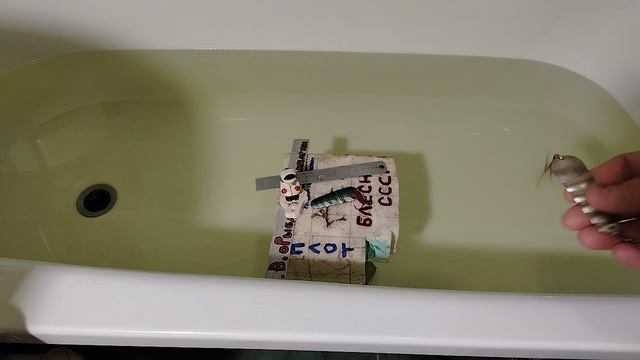 ЛЕГЕНДАРНАЯ БЛЕСНА ВОЛНИСТАЯ ИЗ СССР, ЗАВОД БАЛТИКА. ПРОВЕРЯЕМ ЕЕ ИГРУ В ВАННОЙ.