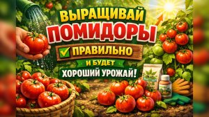 Правильный уход за растениями помидоров = хорошему урожаю